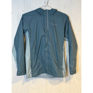 Columbia Teal & Gray Rain Jacket M (10/12)